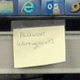 The conspicuous Post-It.